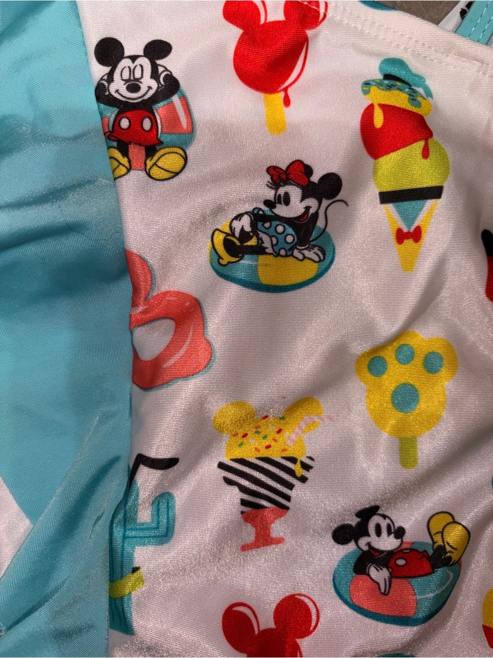 Disney Kids One-Piece Swim Suit in White, Red, Yellow, Blue, Black